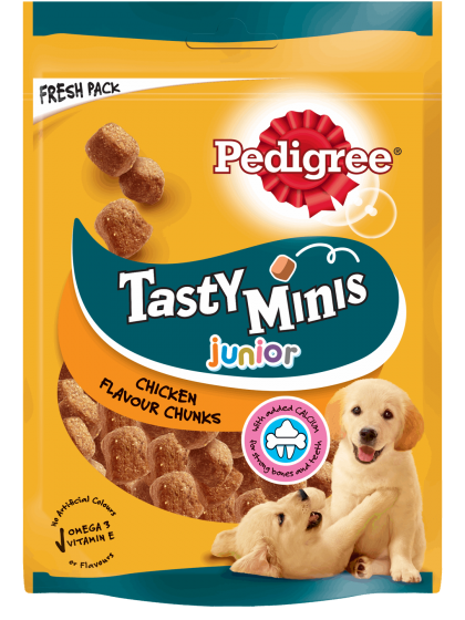Pedigree Tasty Bites Chewy Cubes Junior Κοτόπουλο 125g